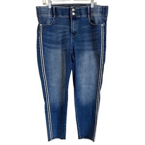 Apt. 9 Women's Dark Blue Ankle Jeans with Side Stripe